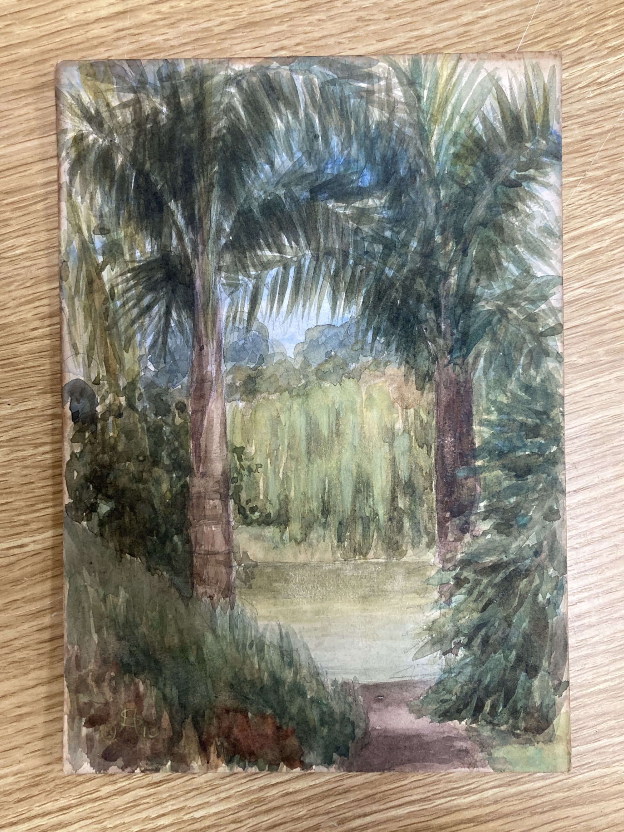 H. Slade, collection of watercolour sketches on board, including views of Buenos Aires, c.1913-1920's, largest 18 x 25.5cm